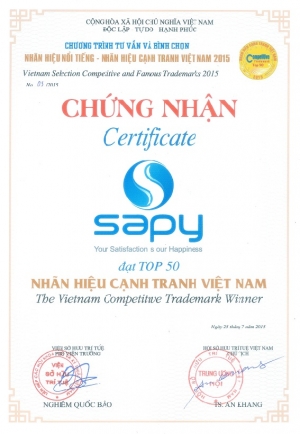 vinh danh sapy dat top 50 nhan hieu canh tranh viet nam